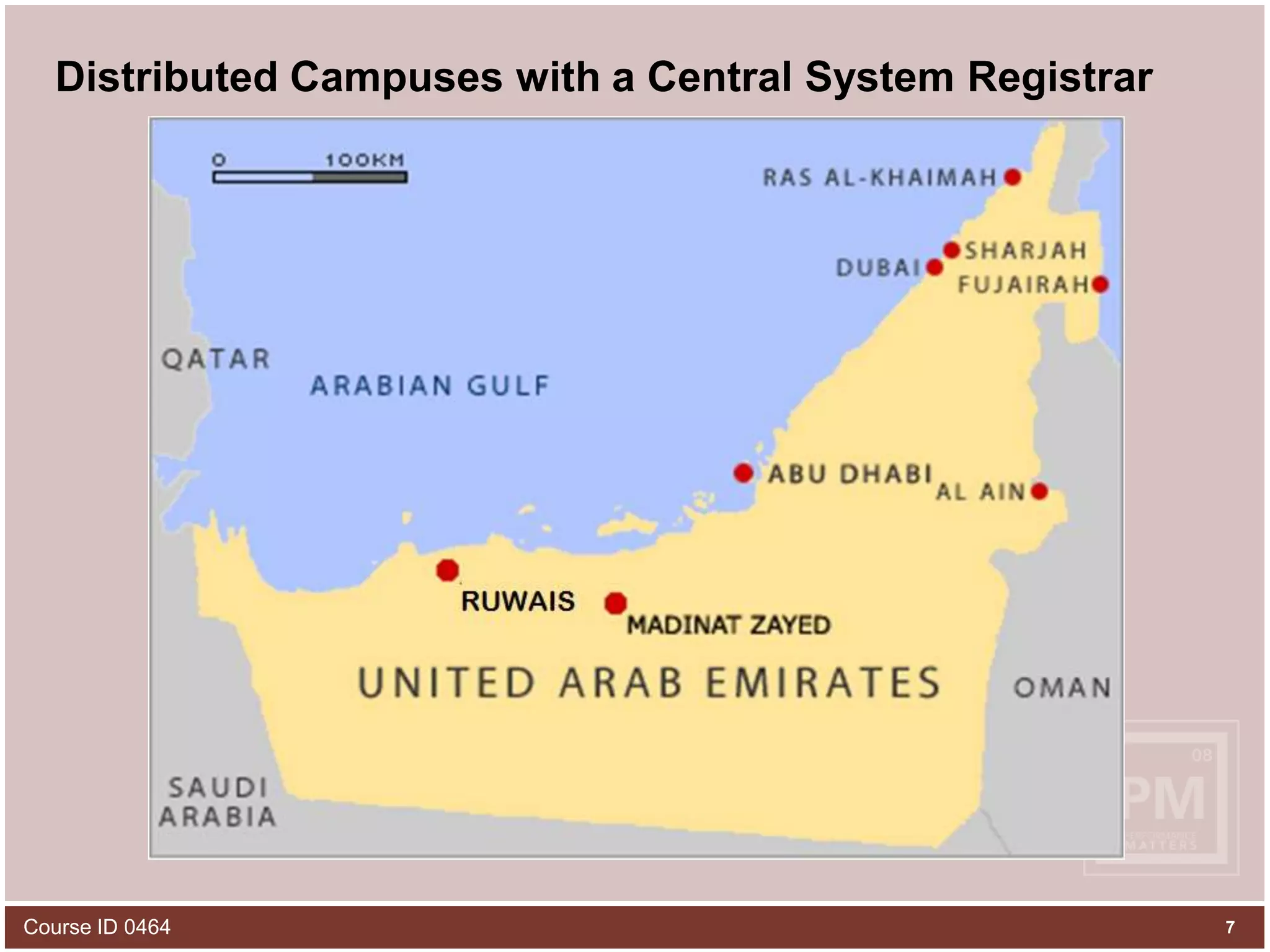 7Course ID 0464Distributed Campuses with a Central System Registrar(2)(2)(2)(3)(2)(2)