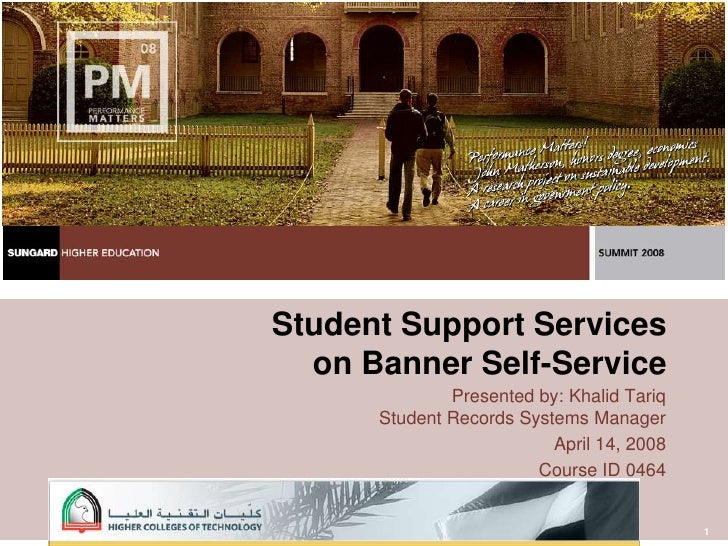 Student Support Services On Banner Self Service