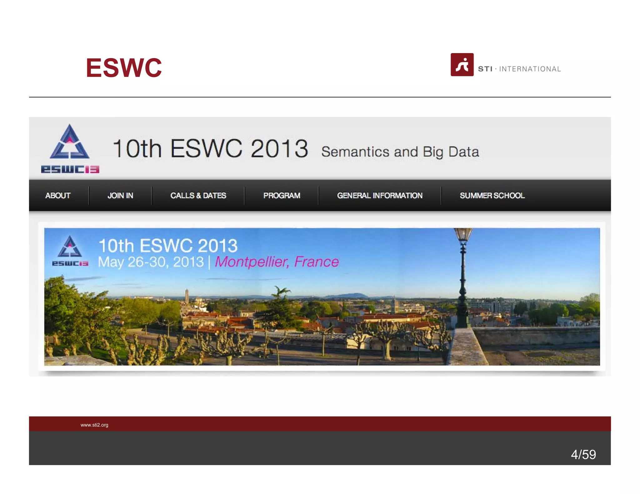 www.sti2.org
4/59
ESWC
 