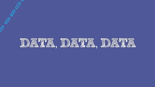 DATA, DATA, DATA
 