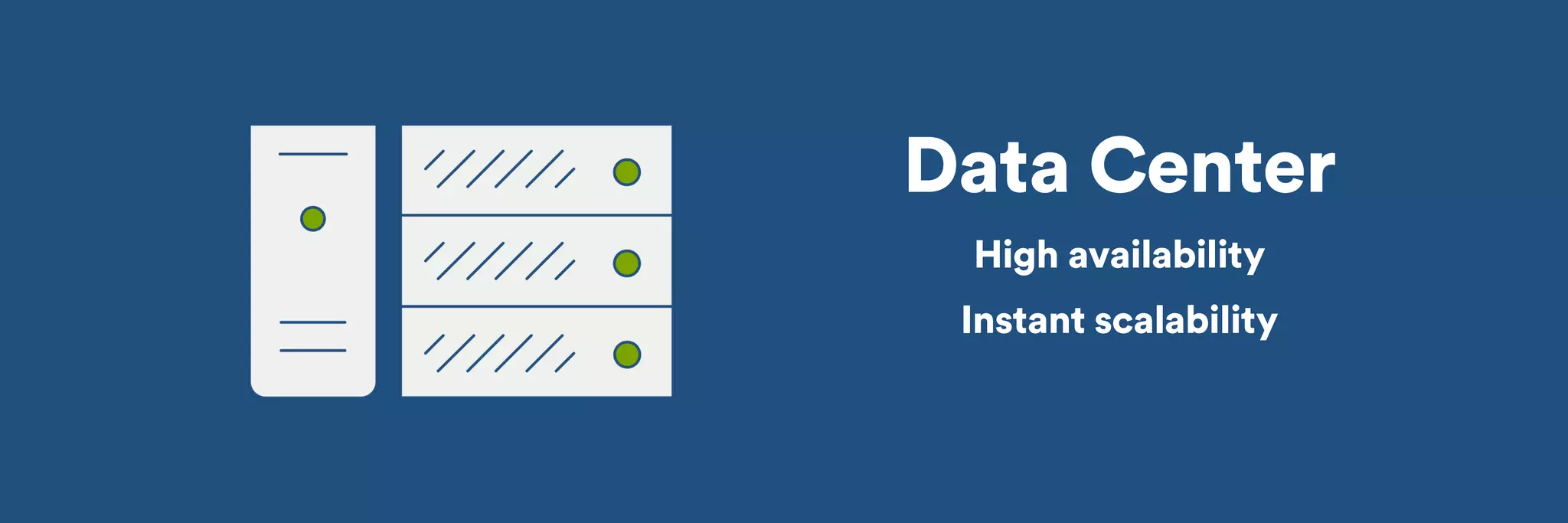 Data Center 
High availability 
Instant scalability 
 