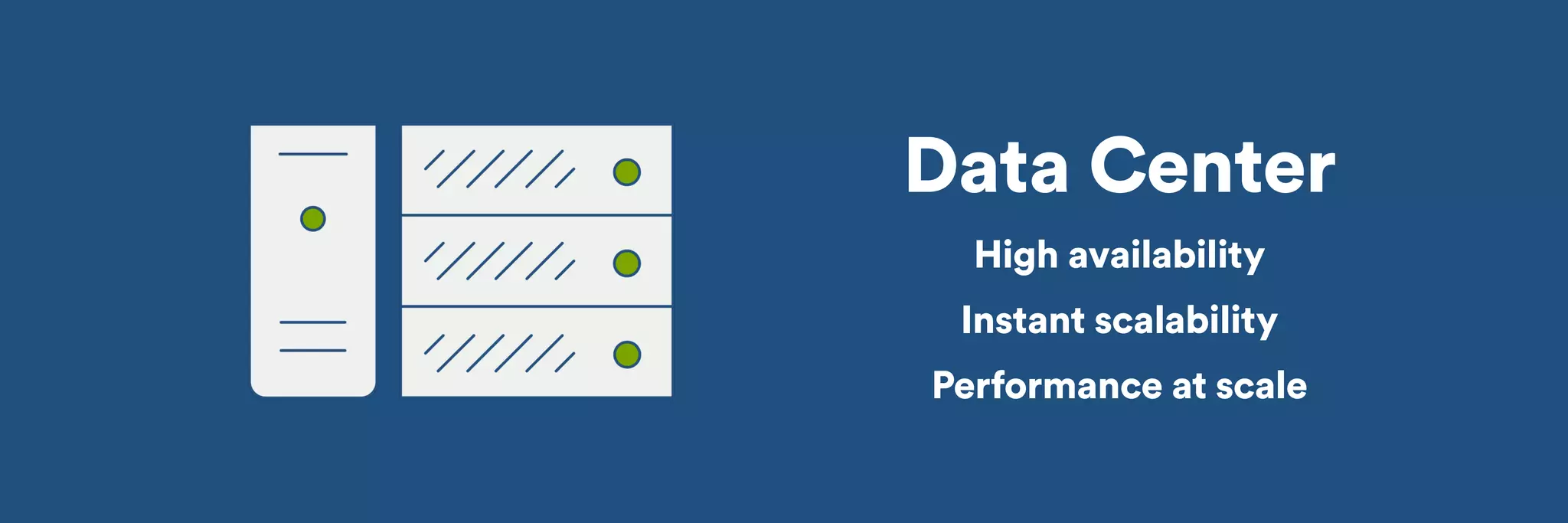 Data Center 
High availability 
Instant scalability 
Performance at scale 
 