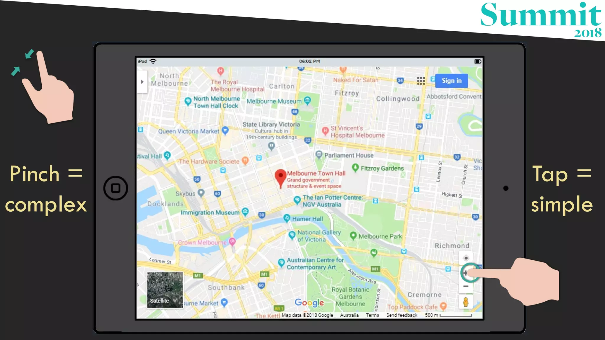 Pinch =
complex
Tap =
simple