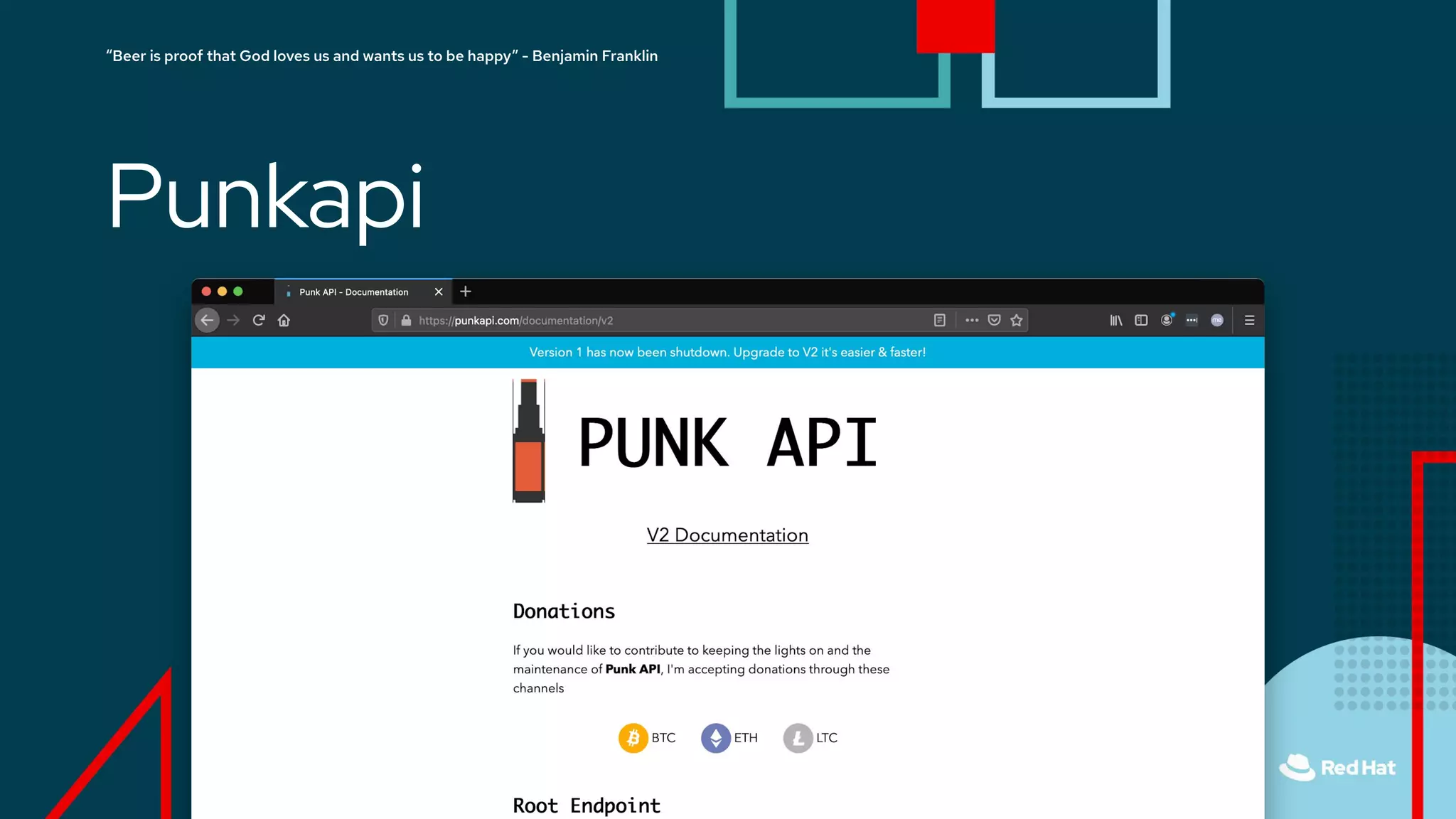 “Beer is proof that God loves us and wants us to be happy” - Benjamin Franklin
Punkapi