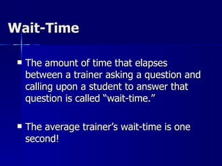 Waiting Questions Questioning Techniques | PPT