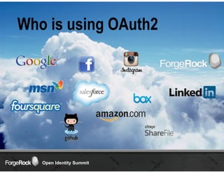 Open Identity Summit
Who is using OAuth2
 