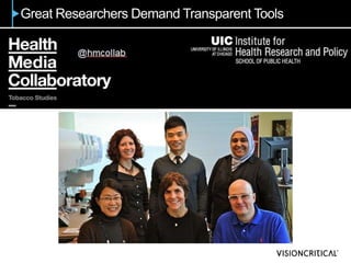Great Researchers Demand Transparent Tools
 
