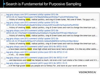 Search is Fundamental for Purposive Sampling
 