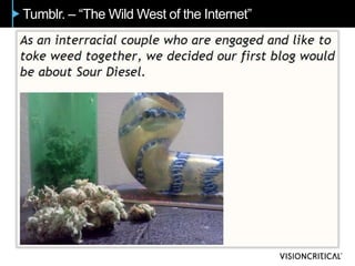 Tumblr. – “The Wild West of the Internet”
 