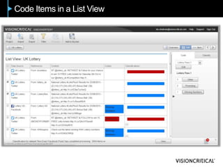 Code Items in a List View
 