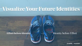 Visualize Your Future Identities
Effort before Identity Identity before Effort→
#uxaxioms@eadahl
 