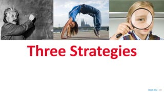 SHARE 2012 | 100
Three Strategies
Simplicity Flexibility Focus
 