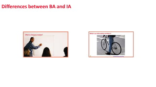 Differences between BA and IA
 