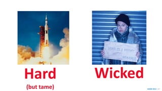 SHARE 2012 | 47
Hard
(but tame)
Wicked
 