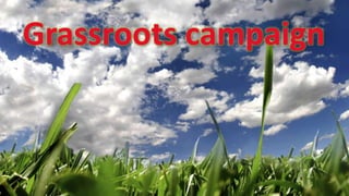 SHARE 2012 | 79
Grassroots campaign
 