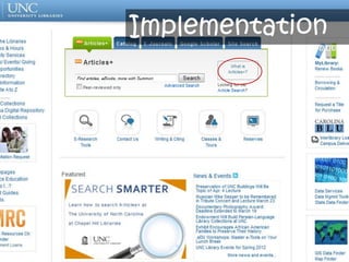 Implementation
                 Implementation
 