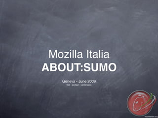SUMO and Mozilla Italia