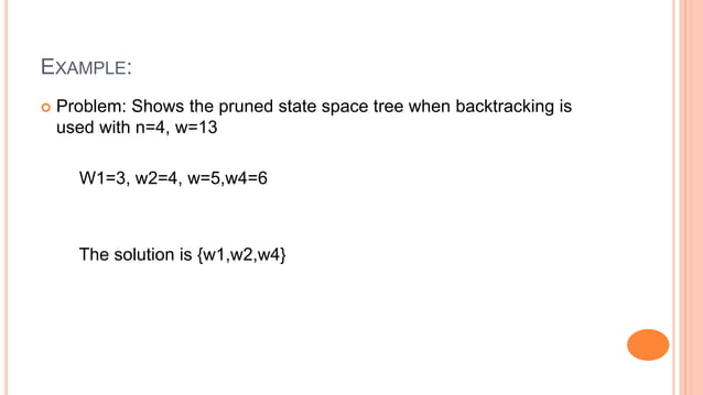Sum of subset problem.pptx | Programming Languages | Computing
