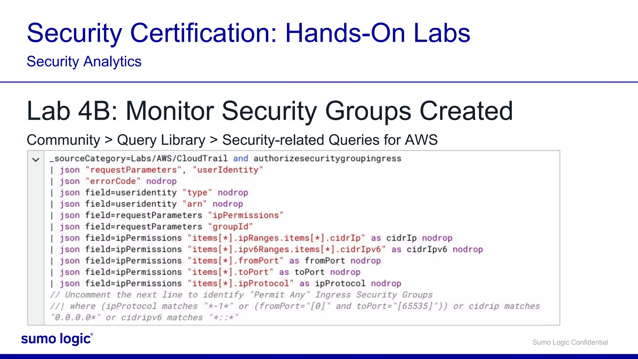 Security Certification: Security Analytics using Sumo Logic - Oct 2018 ...