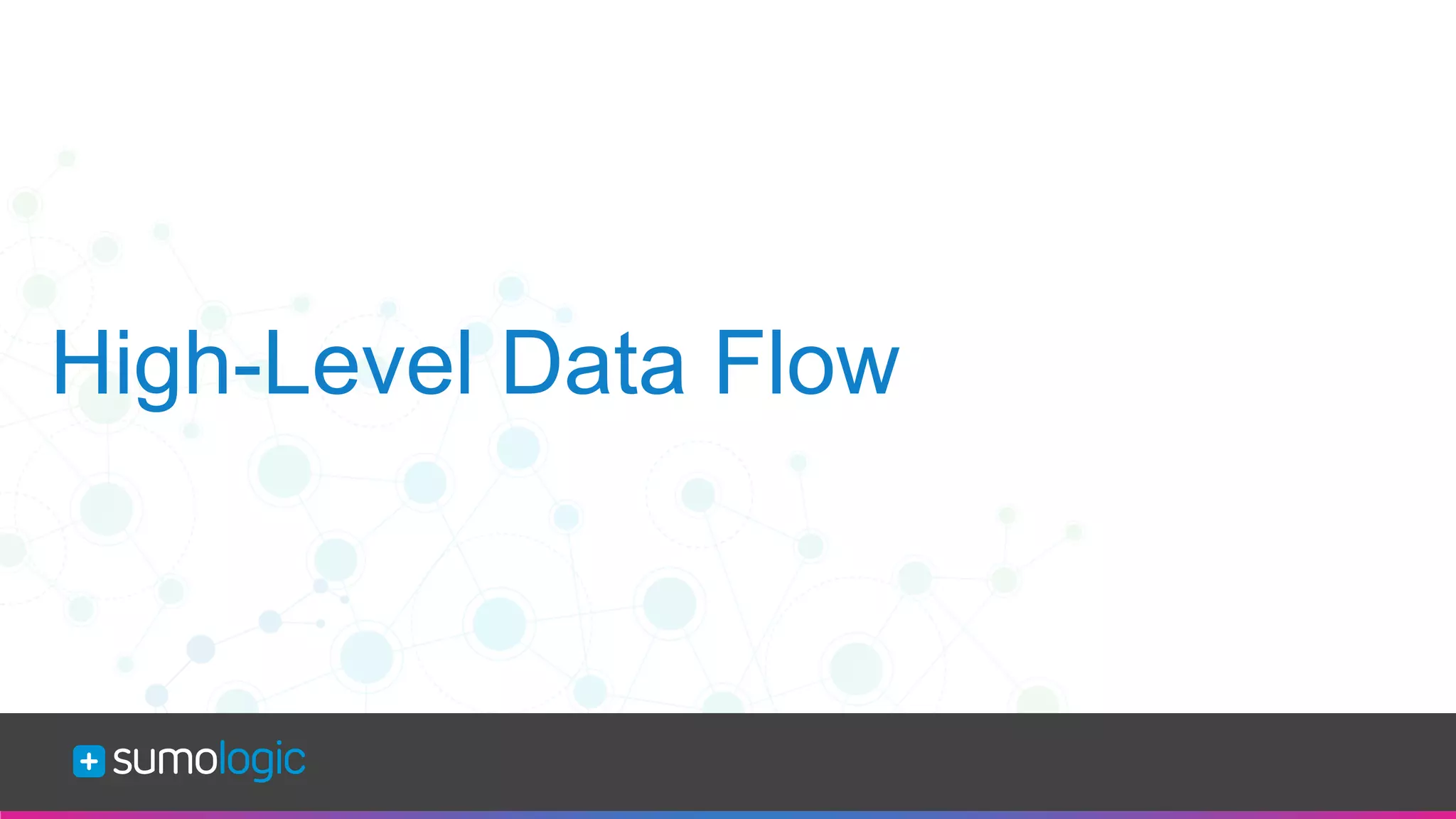 Sumo Logic Confidential
High-Level Data Flow
 