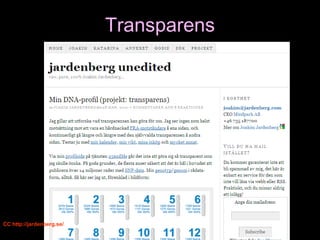Transparens CC http://jardenberg.se/ 