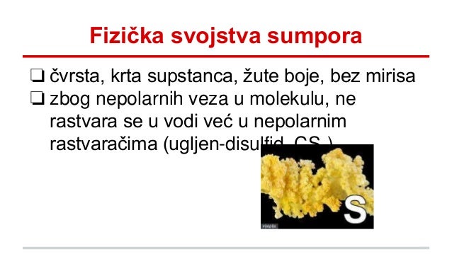 Sumpor i njegova jedinjenja (2)