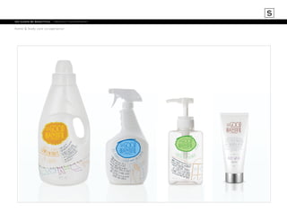 S
do good be beautiful	 product assortment
home & body care co-operative

t ed

ed

CLE
AN thes. o your
THA
T’S

scen

s. Wehr works on a

CLEANER

all ether you need t ll types of
purpos o clean a counter
f orm
ul a
t op
an containe cleaner can handle it.
loor

pl a

s
nd et- derived cessential oil extracts
n z y m le a nin g a g ents
w i t h o e s t h a t l i f t d ir
t a n d g re a se
ut

50 fl. oz.

h a rsh c h e mic a

10 fl. oz.

l s.

ent

L IN

C

un

c
uns

U R F g l a s s & ER
A C E C L A EN
mirros

do good be beautiful
nourish your skin.

products

A good and

beautifulproposition

,

a healthy legacy that can be spread and
and communities.
er at i o n s
supported through gen

S

OSE

RP
an

e
E Cl c e
surfaor mop a f The unique

O A DS

RA
R FO
ATE
LD W
IN CO
WELL lothes.
WORKS our c
oy
kind t

for a

U RP O S

TRATE KINDclea

A LL P

24 L

n

CO

N CEN

L

E O
S W TERF r
WA you ELL
COLD toWORKS W thatyour

W ORK

A LL P U

ID L A U Y
N DR

RA

L

IQ U

c LEAN THAT’S
IN lot
’s k cold w hes
ind
clo t ater .

Our compelling brand promise is that

all

get s

trakf

but mo
st impo

ree sh
in

,

rtantl
y

The un
iqu

e wit

h plan

stainle
ss
the fin
gers a
nd

t-deriv
ed clea

ning a
ge

steel and othGLASS
er su r f a c e s
nts. saf
e

on

o cont
cleainlinextractasins essential
g ag plant de
e form
ula

that l
ift

dirt an
d

faces p
ressed u

p again
st them!

ents and - rived
ithout ha enzymes
rsh chemica
l

grease
w

10 fl. oz.

s.

;

BODY WASH
unscented
8 oz.

 