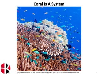 ©2016 HRExaminer  PO Box 1200 Occidental, CA 95465  415.683.0775  john@hrexaminer.com
Coral Is A System
14
 