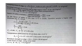 Sums on Rigid Pavement Design