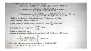 Sums on Rigid Pavement Design