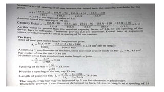 Sums on Rigid Pavement Design