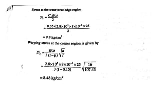 Sums on Rigid Pavement Design