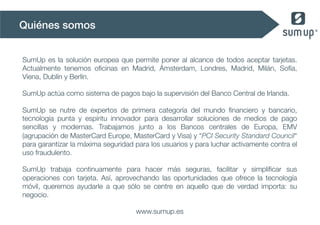 Presentación corporativa de SumUp | PPT