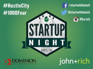 Startup Night at Hatch presented by Dominion Enterprises