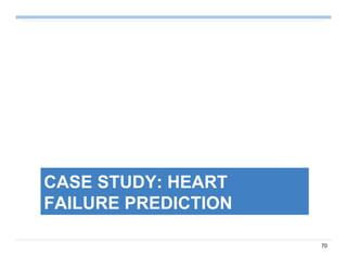 70
CASE STUDY: HEART
FAILURE PREDICTION
 