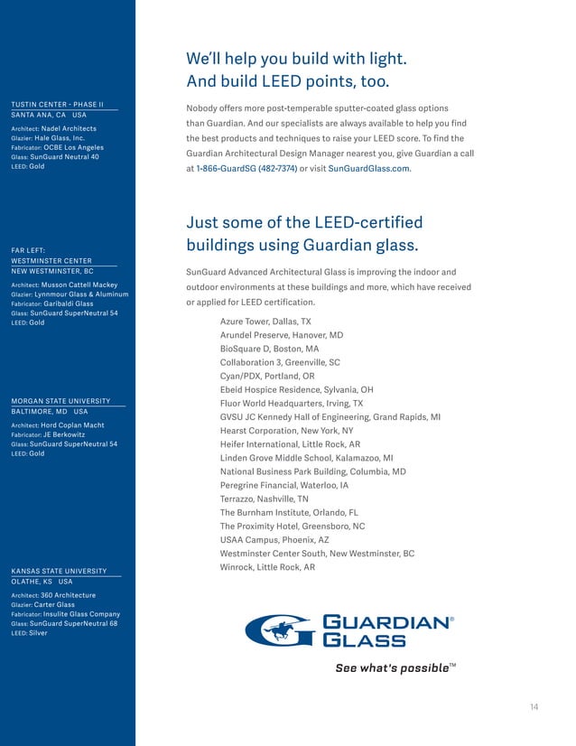 SunGuard brochure leed.4.2018