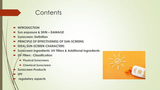 Sunscreen Production Process Sun-Protection-Sunscreen ppt description | PDF