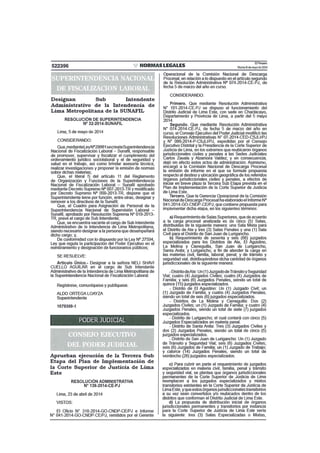 SUNAFIL - Resolución de Superintendencia N° 32-2014-SUNAFIL - Designan Sub Intendente Administrativo de la ILM