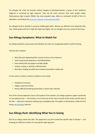 Sun Allergy Treatment- Symptoms, Prevention, and Supplement Support.pdf