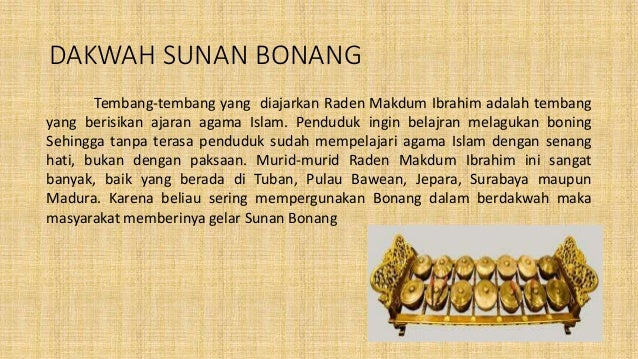 Walisongo : Sunan bonang ( Sejarah Kelas X )
