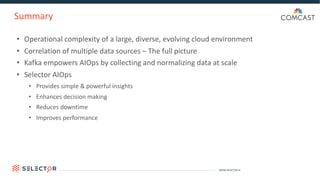 WWW.SELECTOR.AI
Summary
• Operational complexity of a large, diverse, evolving cloud environment
• Correlation of multiple...