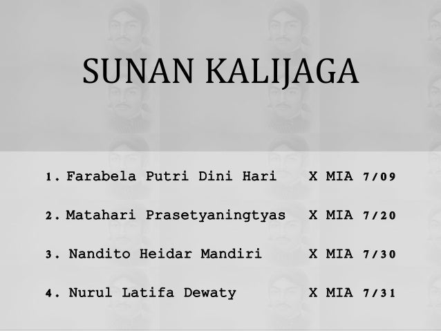 Sejarah Walisanga Sunan Kalijaga Sejarah Kelas X Sejarah Walisanga Sunan Kalijaga Sejarah Kelas X