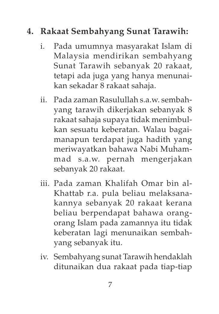 Sunat tarawih