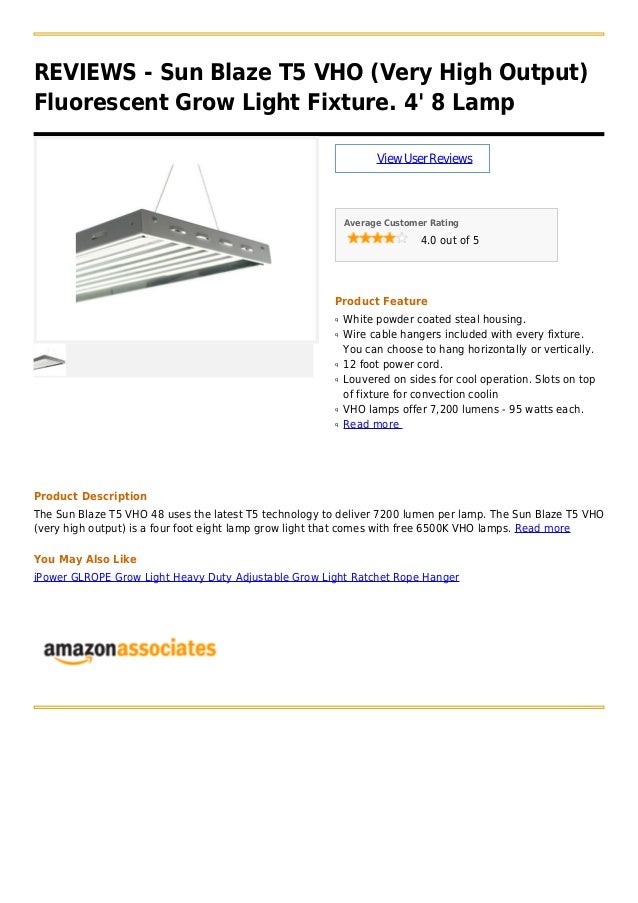 Sun Blaze T5 Vho Very High Output Fluorescent Grow Light Fixture 4