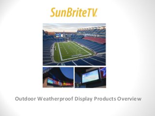 Outdoor Weatherproof Display Products Overview
 