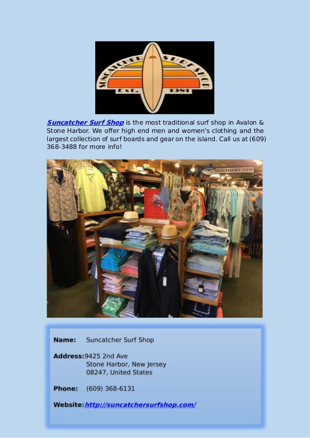 Suncatcher surf shop stone harbor