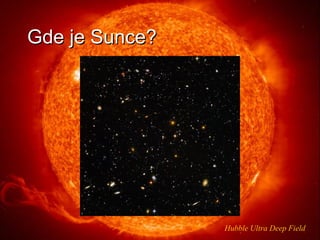 Gde je Sunce?
Hubble Ultra Deep Field
 