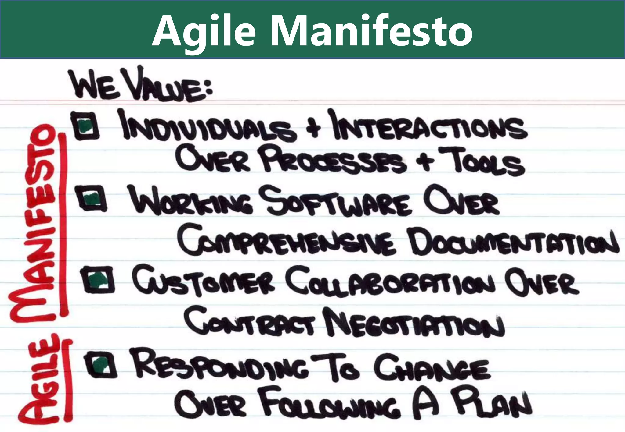 Agile Manifesto
 