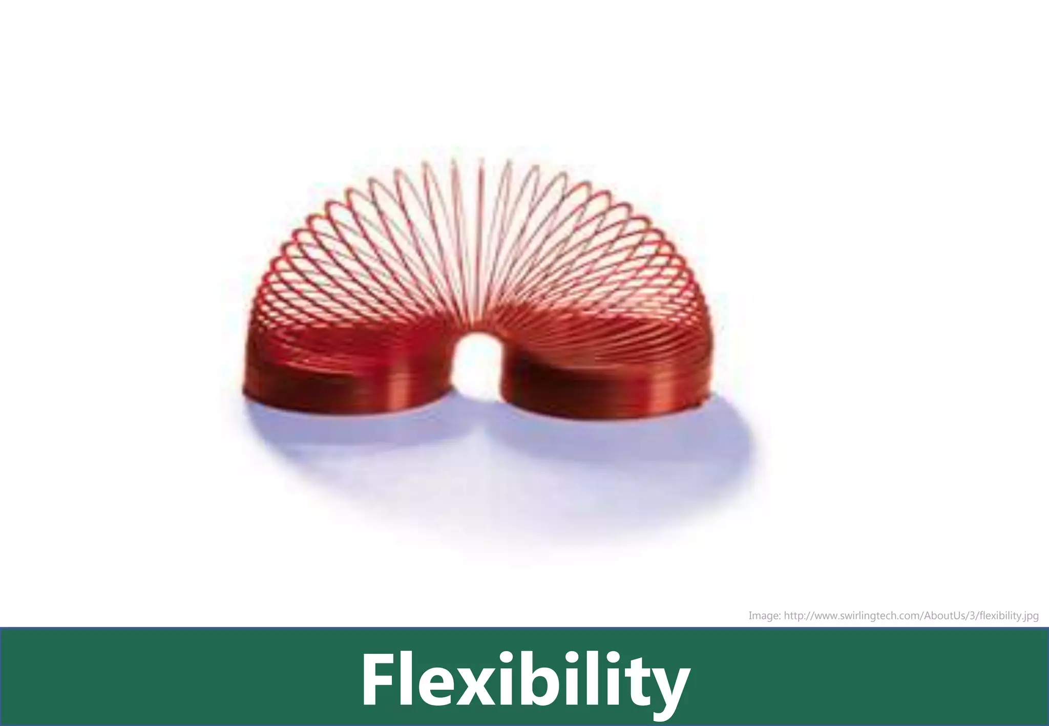 Image: http://www.swirlingtech.com/AboutUs/3/flexibility.jpg




Flexibility
 