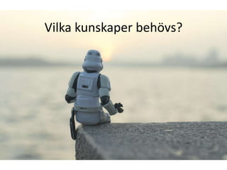 Vilka kunskaper behövs?
 